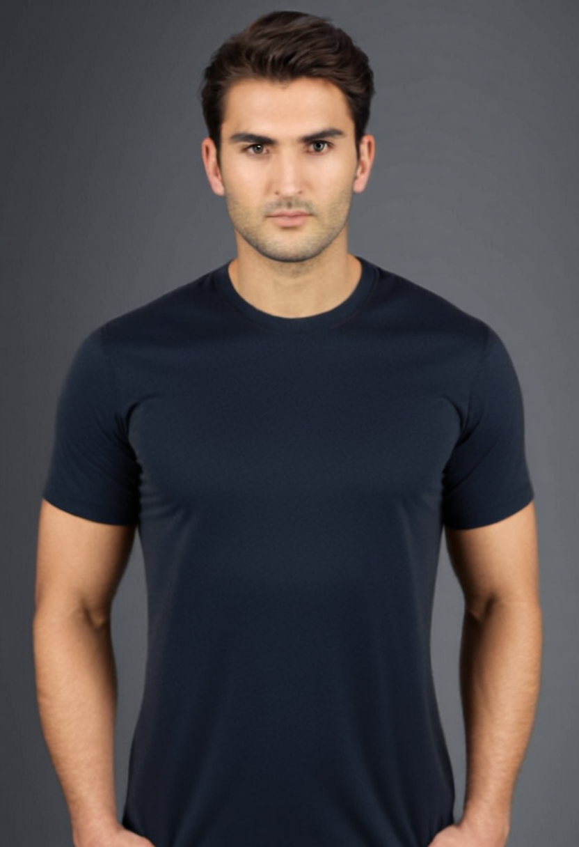 black Plain T-Shirt