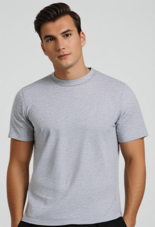 Grey Plain T-Shirt