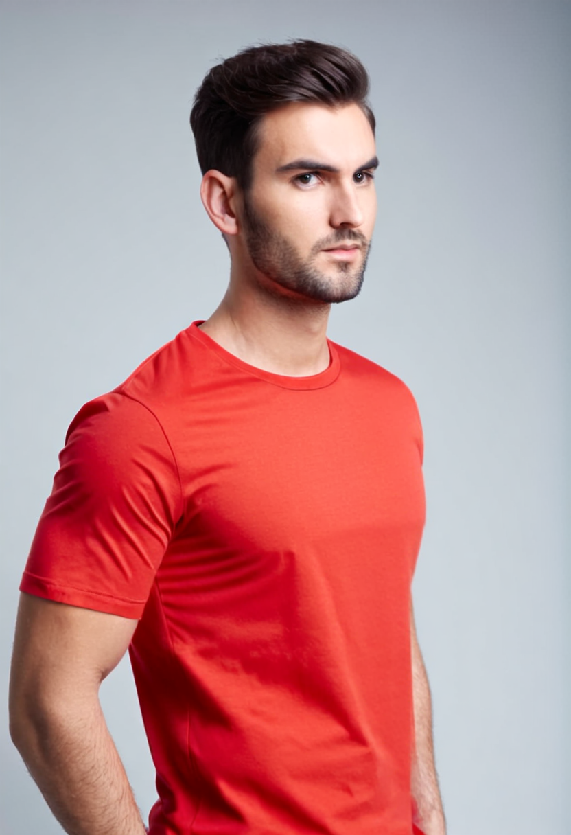 Red Plain T-Shirt